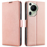 EIDERWOOD Huawei Pura 70 Ultra Kunstlæder Flip Case m. Ståfunktion & Kortholder - Rose Gold