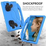 Samsung Galaxy Tab A11+ (Plus) / A9+ (Plus) EIDERWOOD Børnecover m. Ståfunktion - Blå