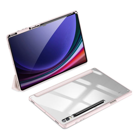 DUX DUCIS TOBY Samsung Galaxy Tab S10 Ultra - Shockproof Flip Cover m. Penholder - Lyserød