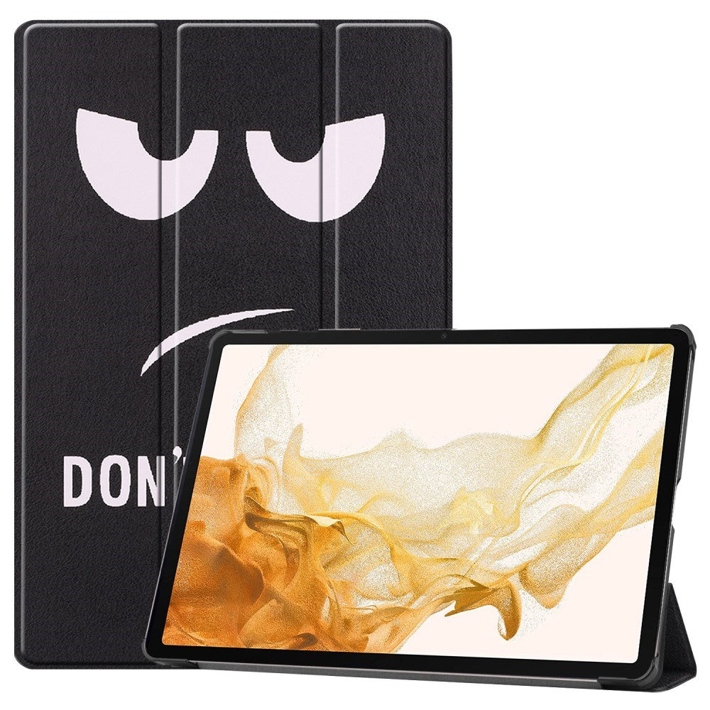 EIDERWOOD Samsung Galaxy Tab S10 Plus - Vegansk Læder Cover m. Mønster - "Don't Touch Me"