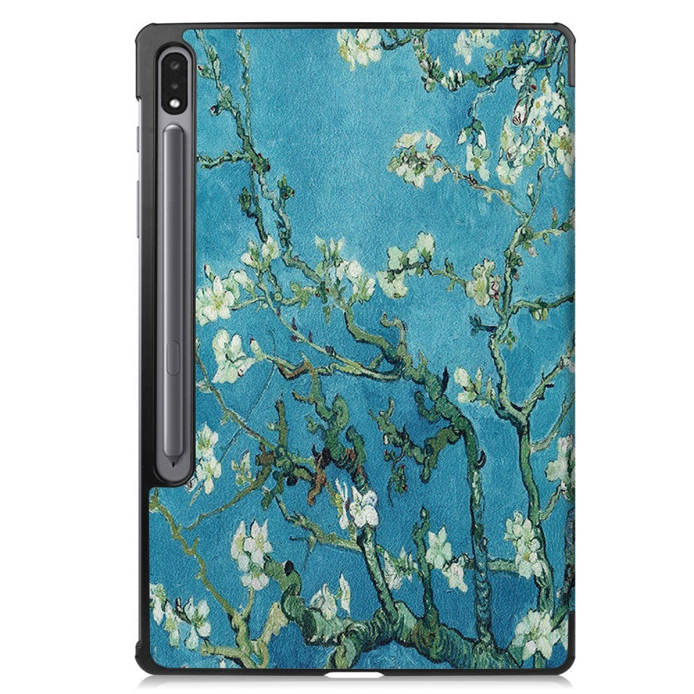 EIDERWOOD Samsung Galaxy Tab S10 Plus - Vegansk Læder Cover m. Mønster -Blomst