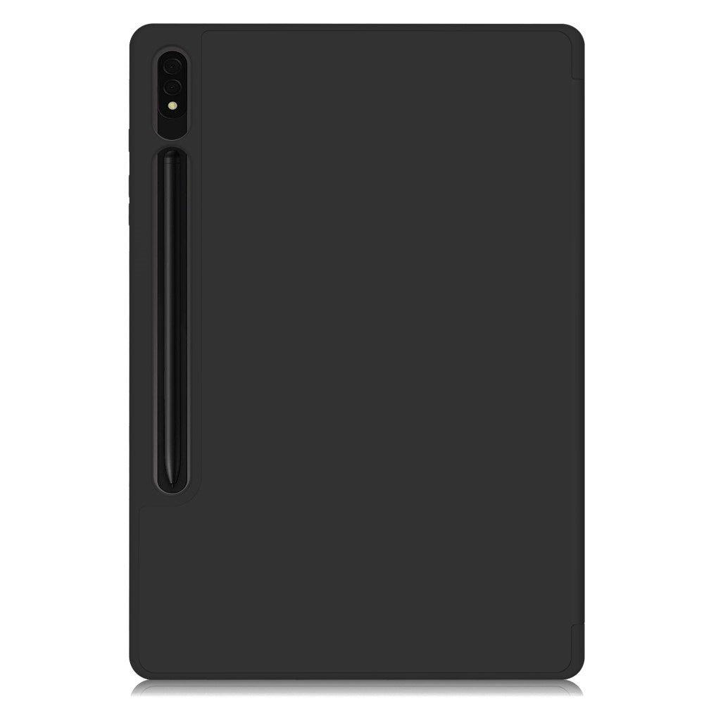 EIDERWOOD - Samsung Galaxy Tab S10 Plus Cover - Vegansk Læder m. Ståfunktion & Pen Holder - Sort