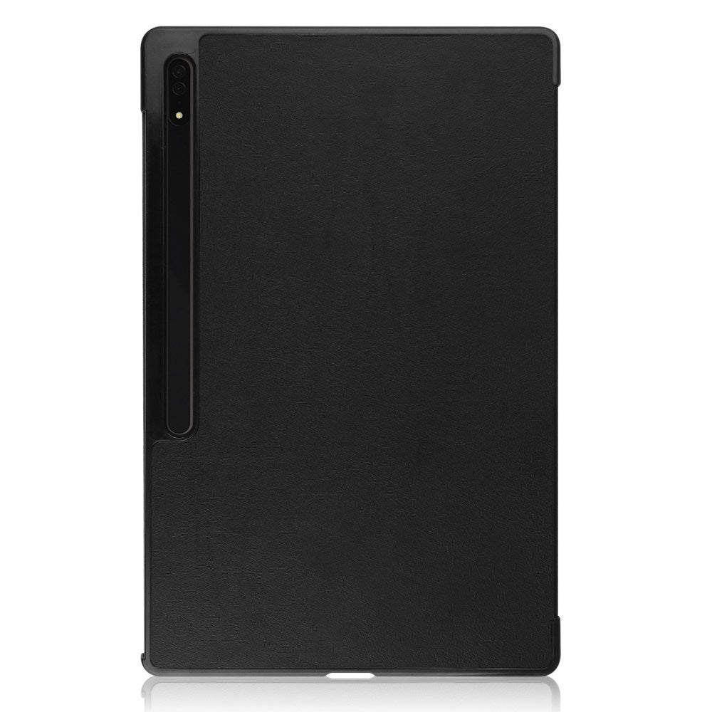 EIDERWOOD Samsung Galaxy Tab S10 Ultra Tri-Fold Læder Tablet Cover m. Standerfunktion - Sort