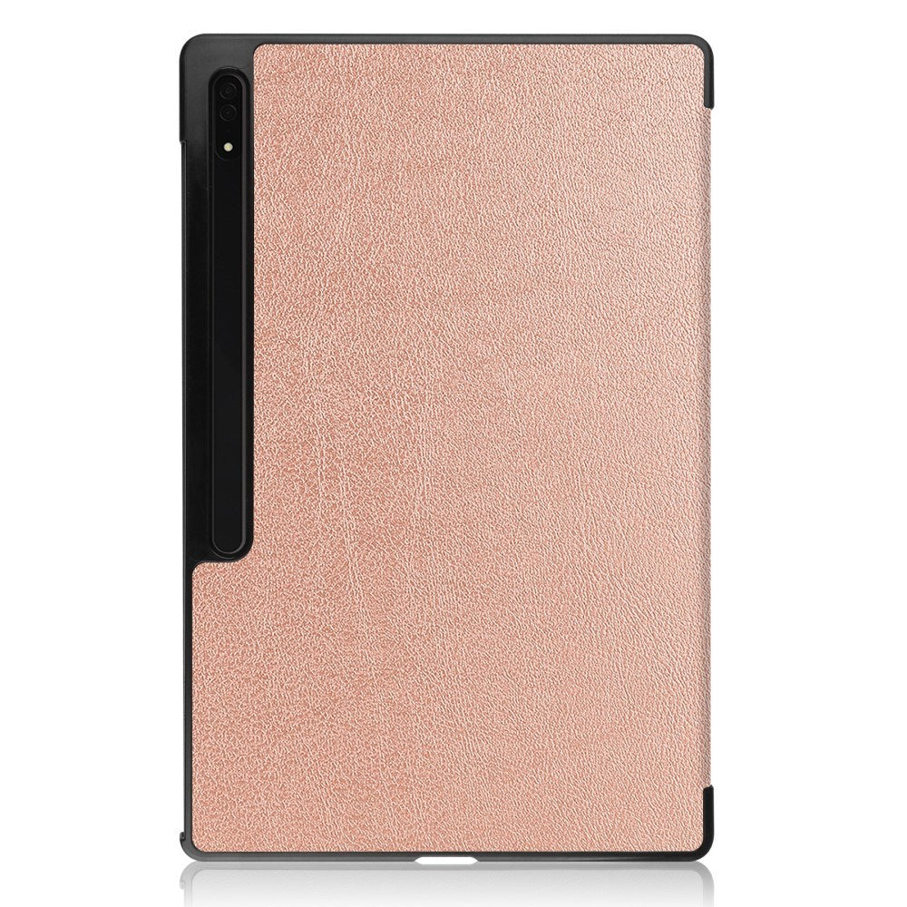 EIDERWOOD Samsung Galaxy Tab S10 Ultra Tri-Fold Læder Tablet Cover m. Standerfunktion - Rosenguld