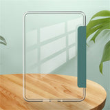 EIDERWOOD Amazon Kindle Paperwhite (2024) Kunstlæder Flip Case - Gennemsigtig / Mørkegrøn