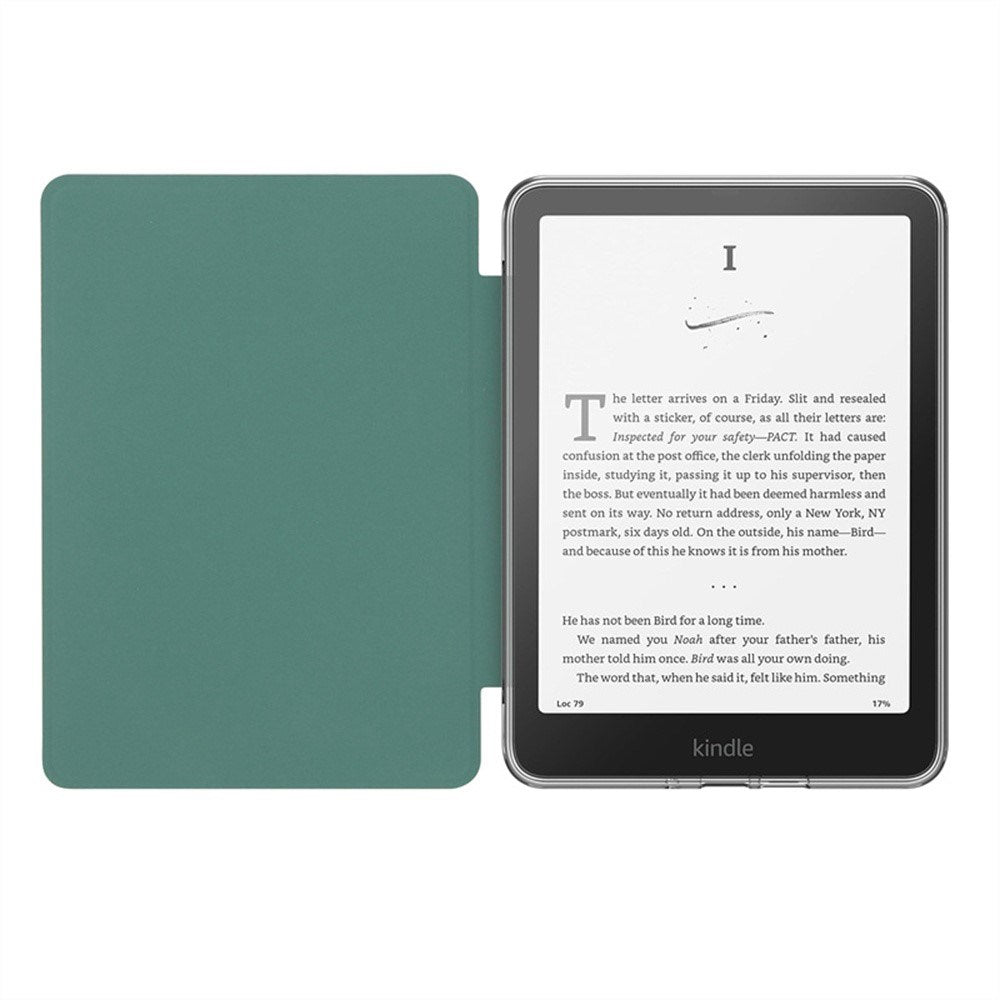 EIDERWOOD Amazon Kindle 11th Generation (2022) Kunstlæder Flip Case - Gennemsigtig / Grå