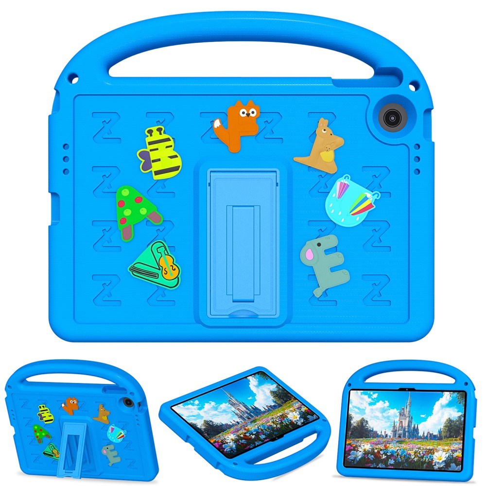 EIDERWOOD Lenovo Tab 10.1" Børne Cover m. Ståfunktion & Håndtag - Blå