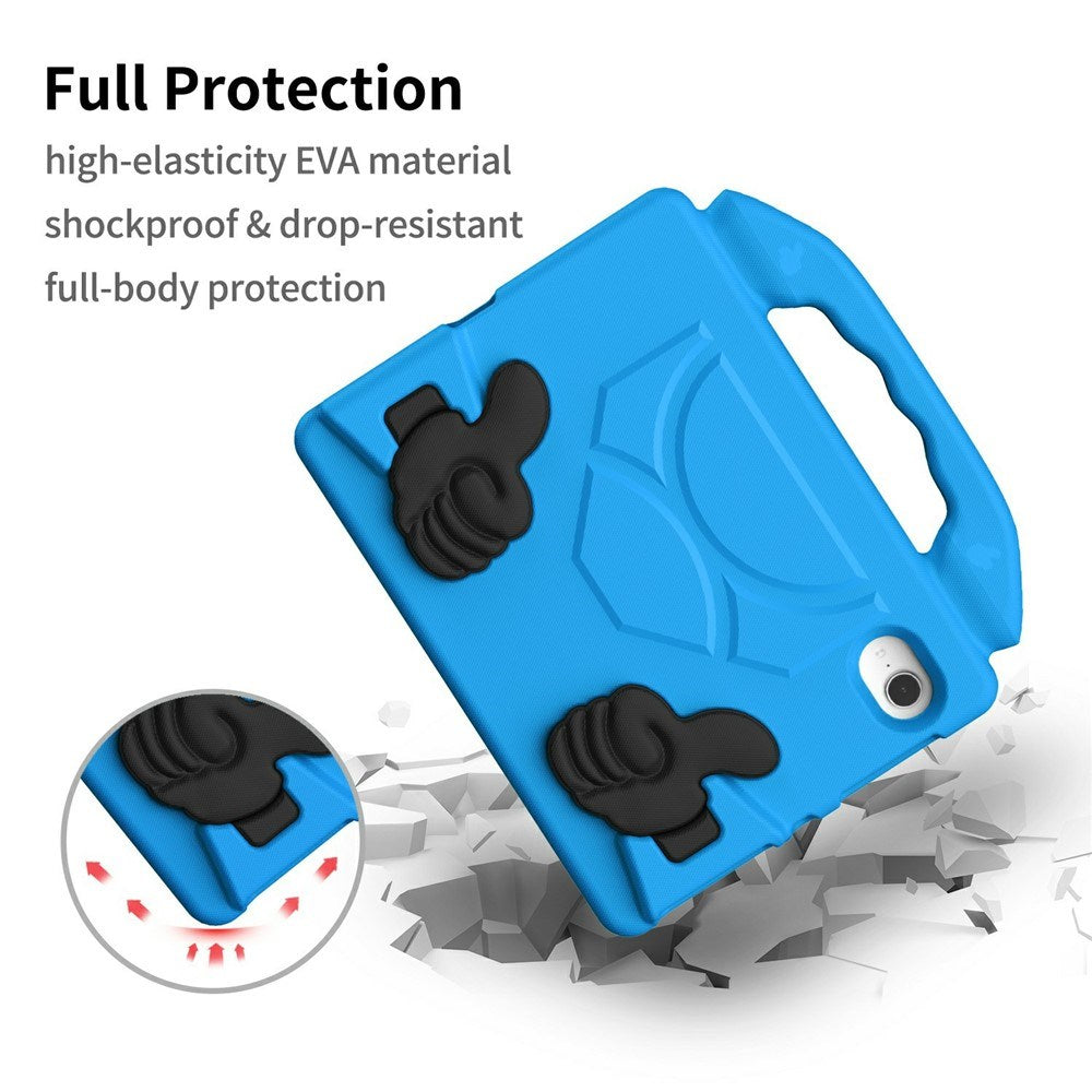 iPad Mini (2024 / 2021) - EIDERWOOD Børne Cover m. Thumb Kickstand - Blå