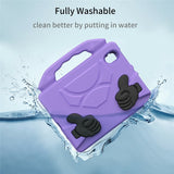 iPad Mini (2024 / 2021) - EIDERWOOD Børne Cover m. Thumb Kickstand - Lilla