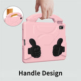 EIDERWOOD iPad Air 11" (2025 / 2024) Børne Tablet Cover m. Indbygget Ståfunktion - Lyserød