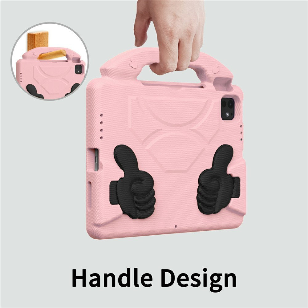 EIDERWOOD iPad Pro 11" (2025 - 2018) / Air (2022 / 2020) Børne Tablet Cover m. Indbygget Ståfunktion - Lyserød