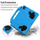 iPad Pro 12.9" (2022 / 2021 / 2020 / 2018) / Air 13" (2025 / 2024) / Pro 13" (2025 / 2024) - EIDERWOOD Børne Cover m. Thumb Kickstand - Blå