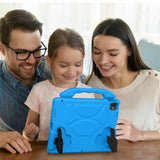 iPad Pro 12.9" (2022 / 2021 / 2020 / 2018) / Air 13" (2025 / 2024) / Pro 13" (2025 / 2024) - EIDERWOOD Børne Cover m. Thumb Kickstand - Blå