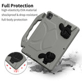 iPad Pro 12.9" (2022 / 2021 / 2020 / 2018) / Air 13" (2025 / 2024) / Pro 13" (2025 / 2024) - EIDERWOOD Børne Cover m. Thumb Kickstand - Grå