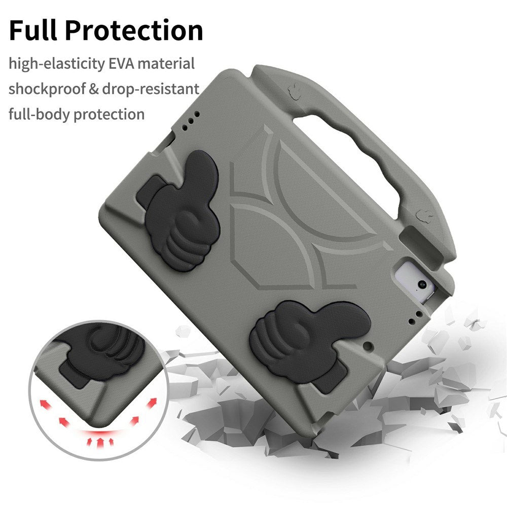 iPad 9.7" (2018 / 2017) / Air 2 / Air - EIDERWOOD Børne Cover m. Thumb Kickstand - Grå