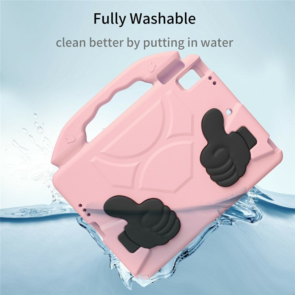 iPad 9.7" (2018 / 2017) / Air 2 / Air - EIDERWOOD Børne Cover m. Thumb Kickstand - Lyserød