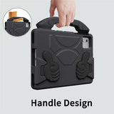 EIDERWOOD Xiaomi Redmi Pad 2 / SE / 6 / 5 / Lenovo Tab M11 / Samsung Galaxy Tab S10 FE / S9 FE / S9 / S8 / S7 Børne Cover m. Stå Funktion - Sort