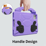 EIDERWOOD Xiaomi Redmi Pad 2 / SE / 6 / 5 / Lenovo Tab M11 / Samsung Galaxy Tab S10 FE / S9 FE / S9 / S8 / S7 Børne Cover m. Stå Funktion - Lilla