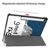 EIDERWOOD Samsung Galaxy Tab S11 / S10 Lite Kunstlæder Tablet Flip Cover m. Motiv - Sovende Kat