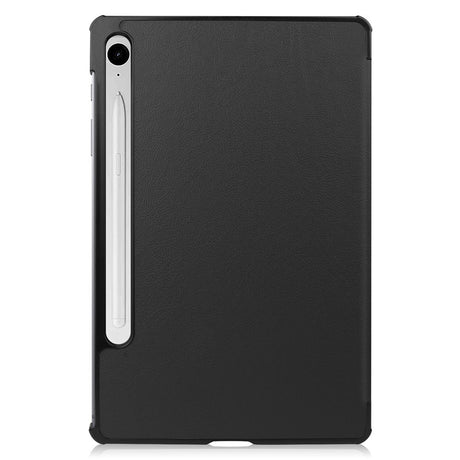 EIDERWOOD Samsung Galaxy Tab S11 / S10 Lite Tri-Fold Kunstlæder Flip Cover m. Stylus Pen Holder - Sort
