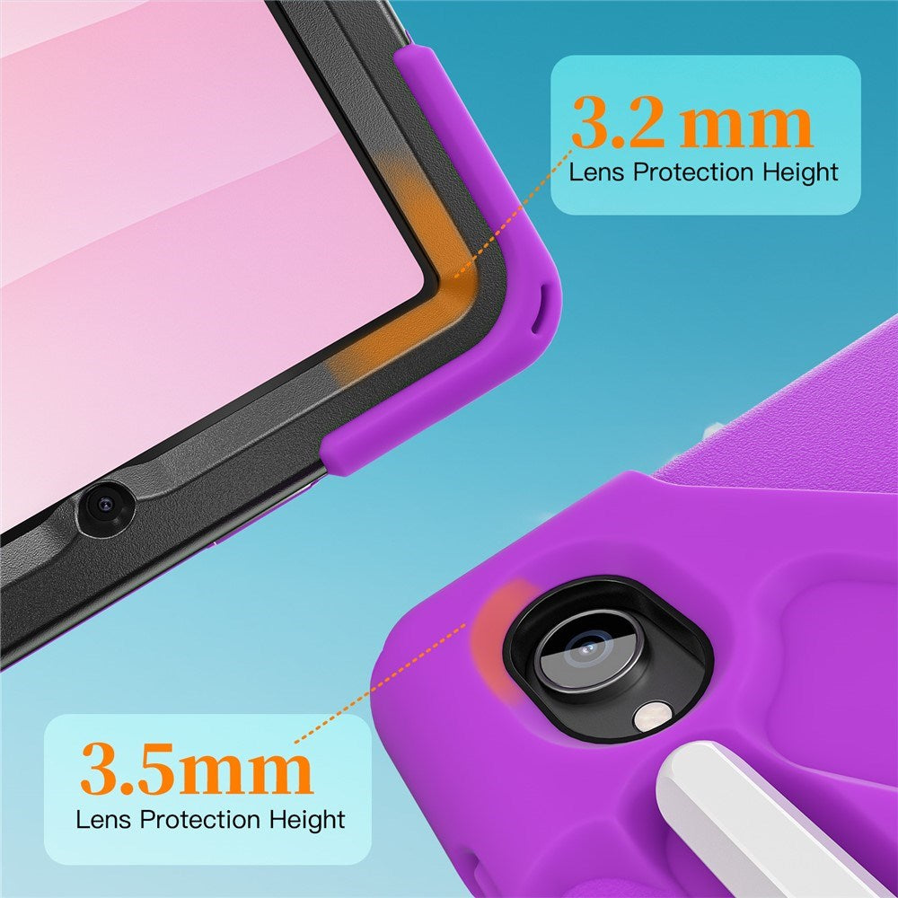 EIDERWOOD Samsung Galaxy Tab S11 Stødabsorberende Cover m. Roterbar Ståfunktion & Velcrostrop - Lilla