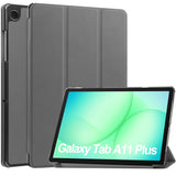 Samsung Galaxy Tab A11+ (Plus) EIDERWOOD Kunstlæder Tablet Cover m. Standerfunktion - Grå