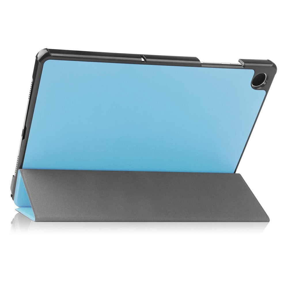 Samsung Galaxy Tab A11+ (Plus) EIDERWOOD Kunstlæder Tablet Cover m. Standerfunktion - Lyseblå