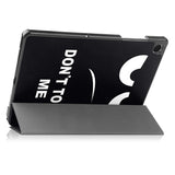 Samsung Galaxy Tab A11+ (Plus) EIDERWOOD Kunstlæder Tablet Cover m. Motiv - "Don't Touch Me"
