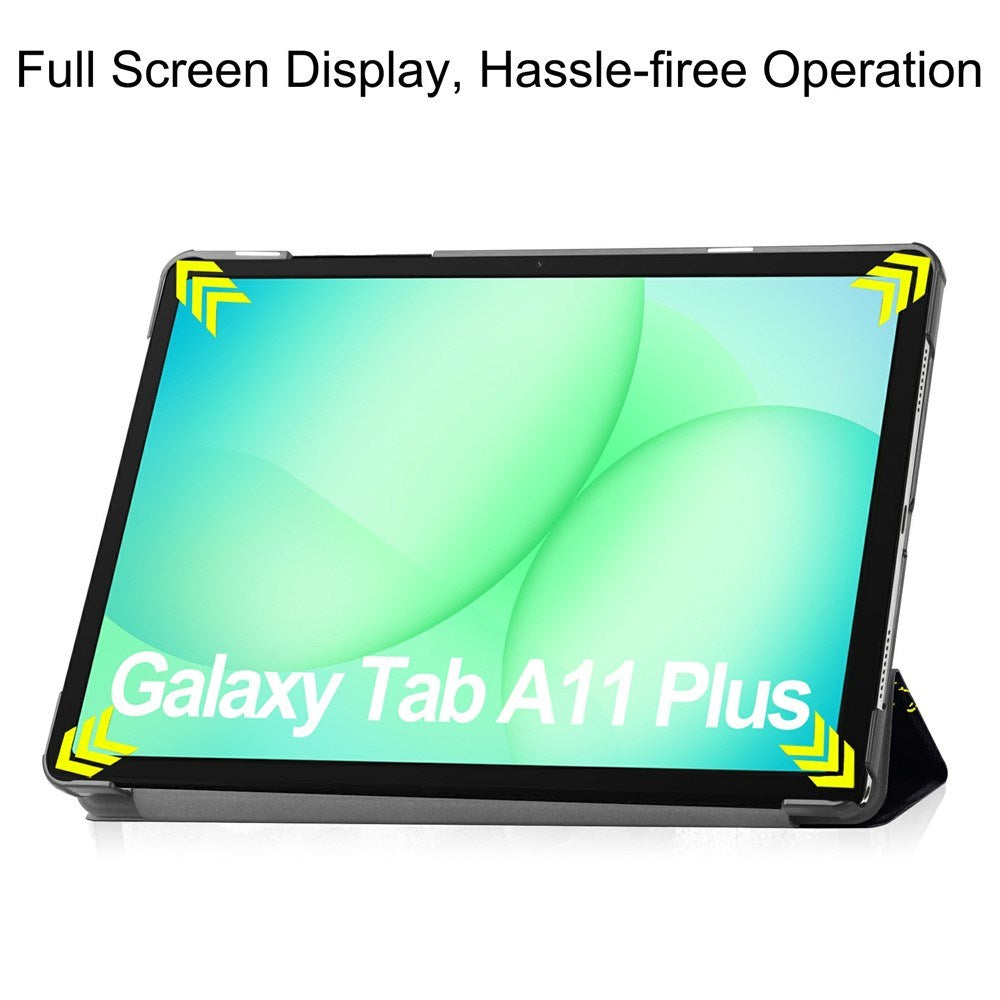 Samsung Galaxy Tab A11+ (Plus) EIDERWOOD Kunstlæder Tablet Cover m. Motiv - "Don't Touch Me"