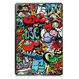 Samsung Galaxy Tab A11+ (Plus) EIDERWOOD Kunstlæder Tablet Cover m. Motiv - Graffiti