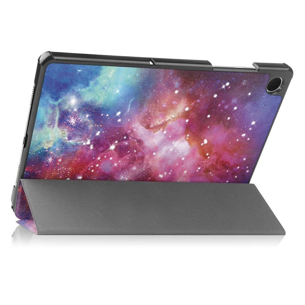 Samsung Galaxy Tab A11+ (Plus) EIDERWOOD Kunstlæder Tablet Cover m. Motiv - Galakse