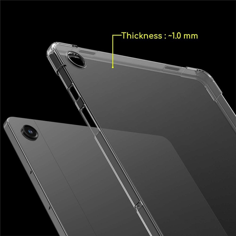 Samsung Galaxy Tab A11+ (Plus) EIDERWOOD Fleksibelt Plastik Tablet Cover - m. Skærmbeskyttelsesglas - Gennemsigtig