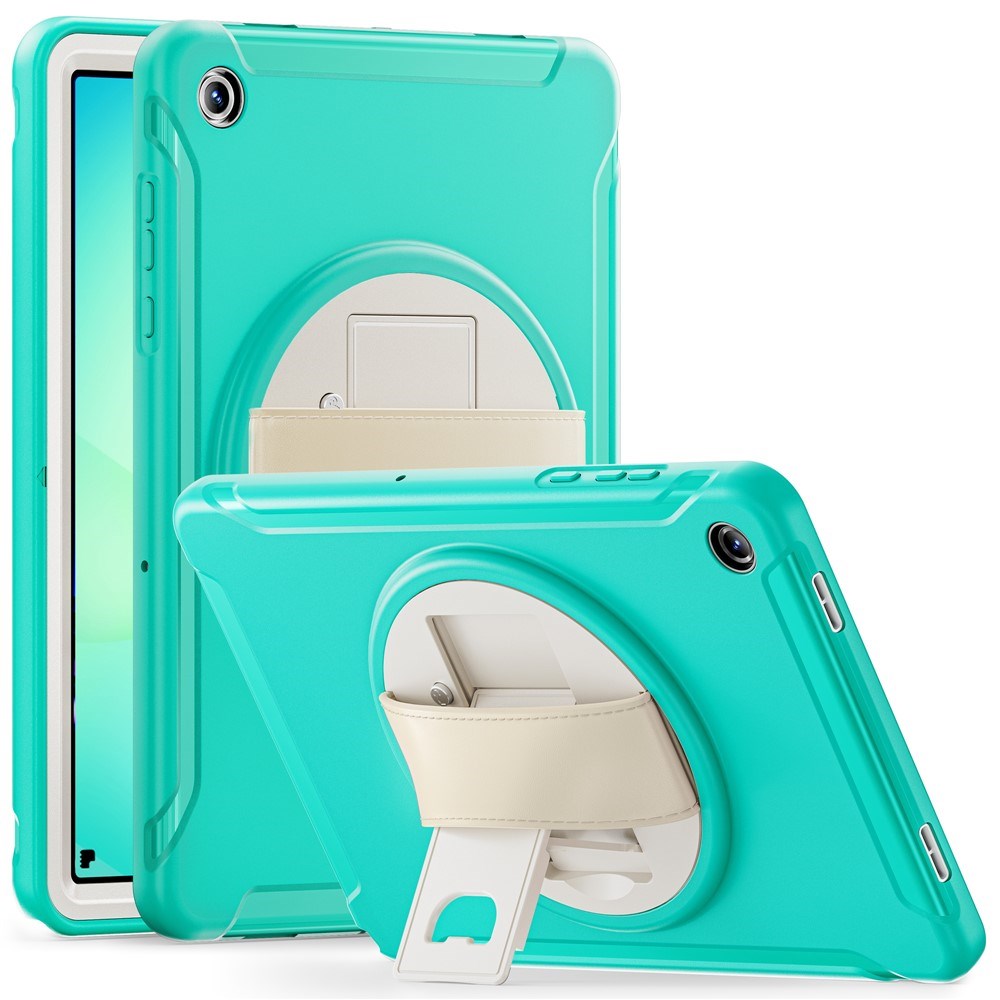 Samsung Galaxy Tab A11+ (Plus) EIDERWOOD Stødabsorberende Cover m. Roterbar Ståfunktion - Turkis
