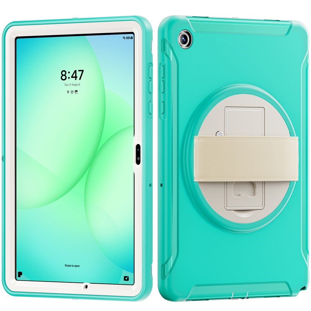 Samsung Galaxy Tab A11+ (Plus) EIDERWOOD Stødabsorberende Cover m. Roterbar Ståfunktion - Turkis