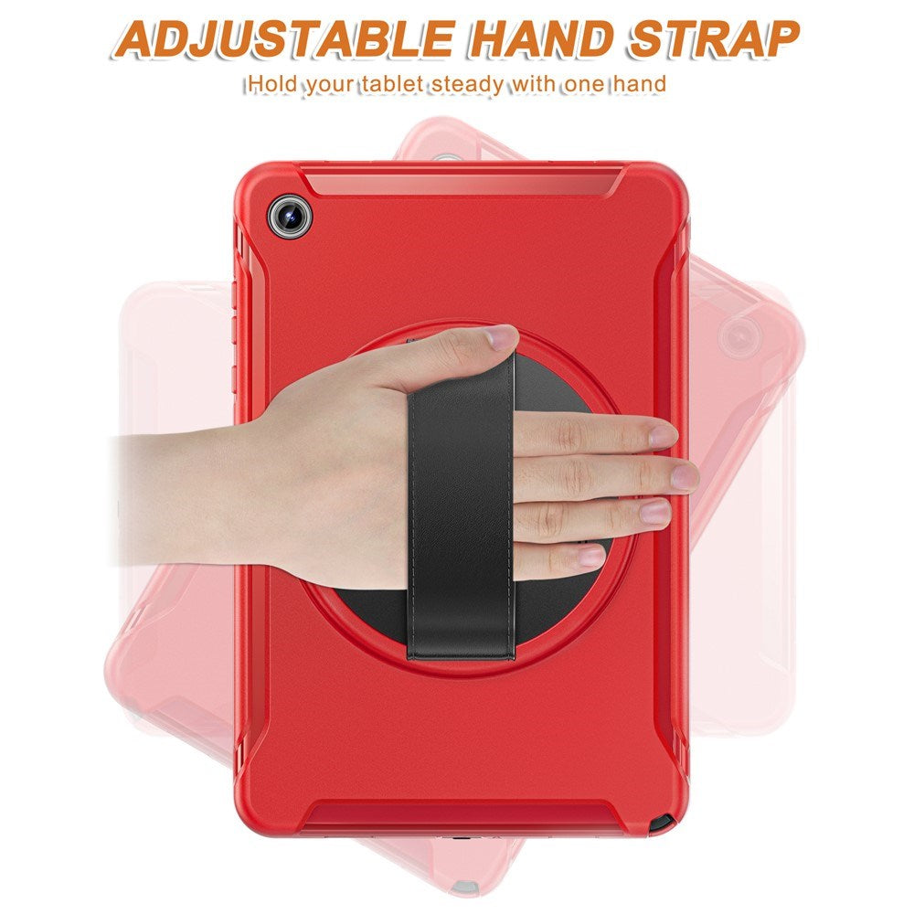 Samsung Galaxy Tab A11+ (Plus) EIDERWOOD Stødabsorberende Cover m. Roterbar Ståfunktion - Rød