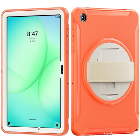 Samsung Galaxy Tab A11+ (Plus) EIDERWOOD Stødabsorberende Cover m. Roterbar Ståfunktion - Orange