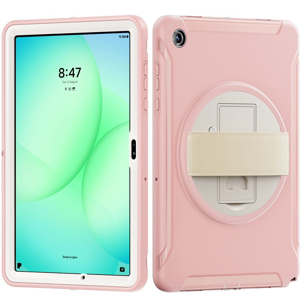 Samsung Galaxy Tab A11+ (Plus) EIDERWOOD Stødabsorberende Cover m. Roterbar Ståfunktion - Lyserød