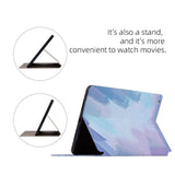 iPad 4 / 3 / 2 - EIDERWOOD Kunstlæder Flip Cover m. Mønster - Blå