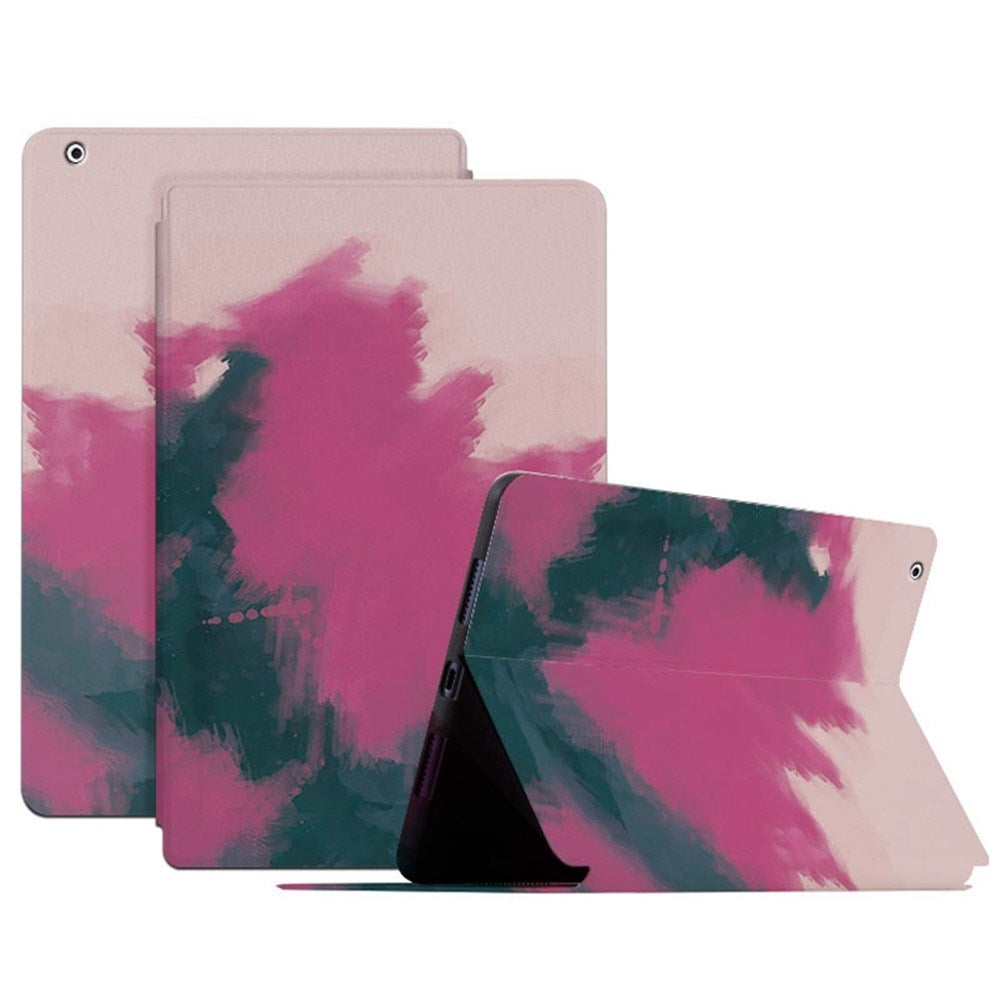 iPad 4 / 3 / 2 - EIDERWOOD Kunstlæder Flip Cover m. Mønster - Pink