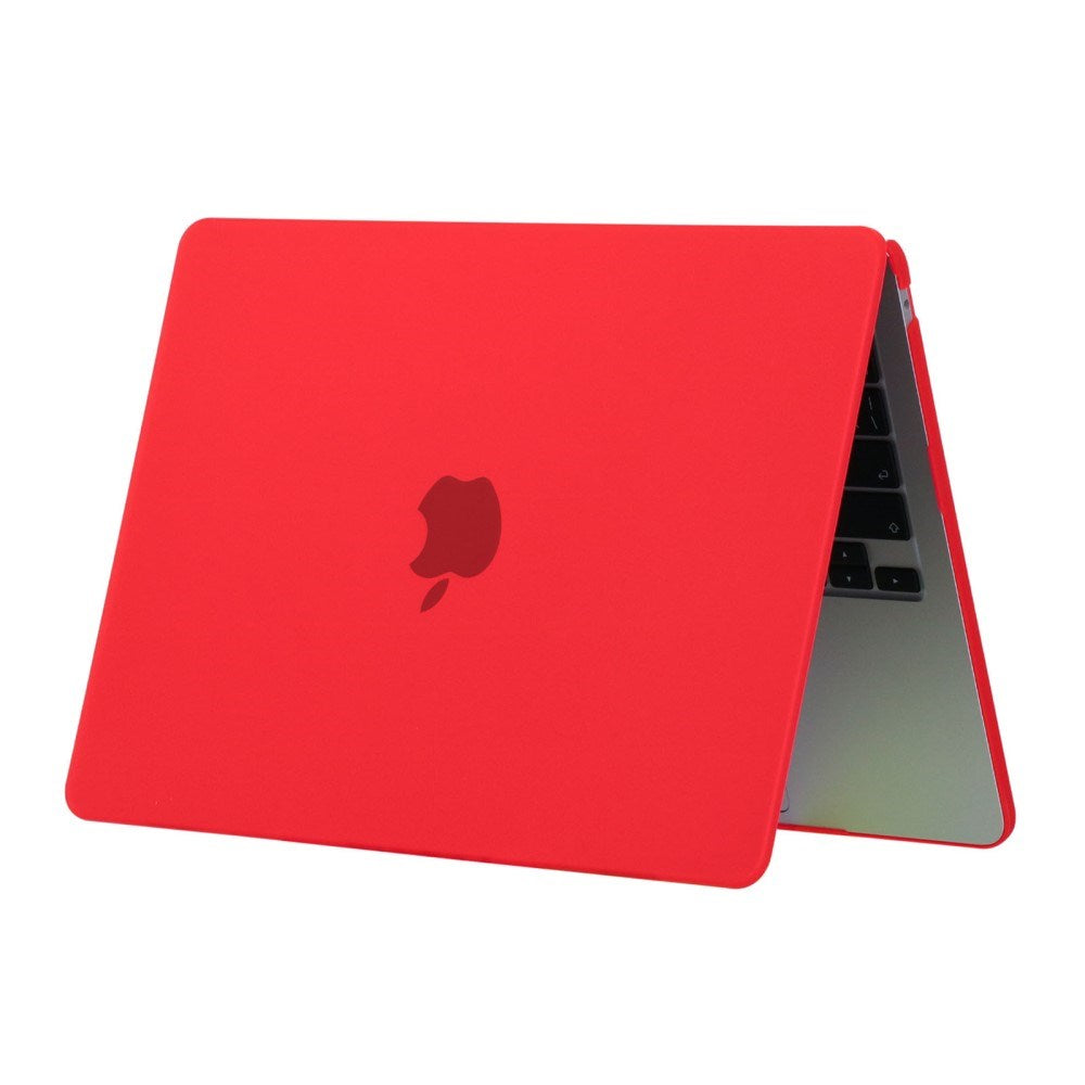 MacBook Air 13" M2/M3/M4 (2022-2025) Mat Plastik Bærbar Cover - Rød