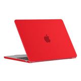 MacBook Air 13" M2/M3/M4 (2022-2025) Mat Plastik Bærbar Cover - Rød