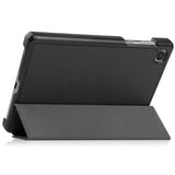 Lenovo Tab M8 (4. Gen.) - EIDERWOOD Tri-Fold Kunstlæder Flip Cover - Sort