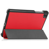 Lenovo Tab M8 (4. Gen.) - EIDERWOOD Tri-Fold Kunstlæder Flip Cover - Rød