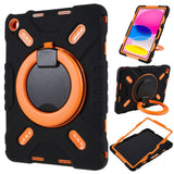 Pepkoo iPad 11" (2025) / 10.9" (2024 / 2022) Børne Cover m. Kickstand - Sort / Orange