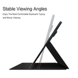 Samsung Galaxy Tab S8 / S7 - EIDERWOOD Kunstlæder Flip Cover m. Pen Holder - Sort