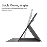 Samsung Galaxy Tab S8 / S7 - EIDERWOOD Kunstlæder Flip Cover m. Pen Holder - Grå