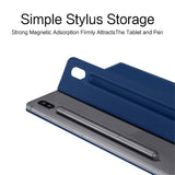 Samsung Galaxy Tab S8 / S7 - EIDERWOOD Kunstlæder Flip Cover m. Pen Holder - Blå