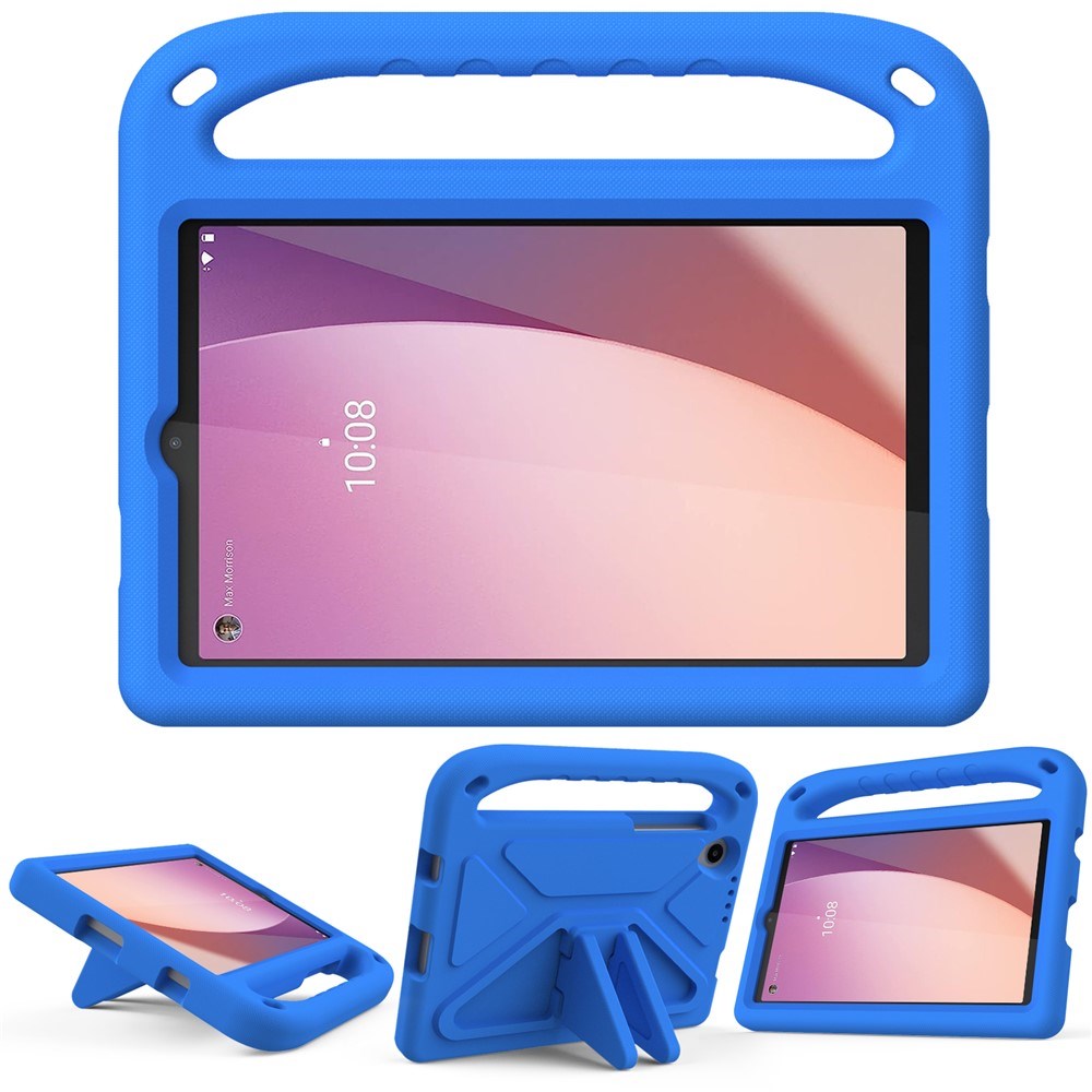 Lenovo Tab M8 (4. Gen.) - EIDERWOOD Børne Cover m. Håndtag & Ståfunktion - Blå