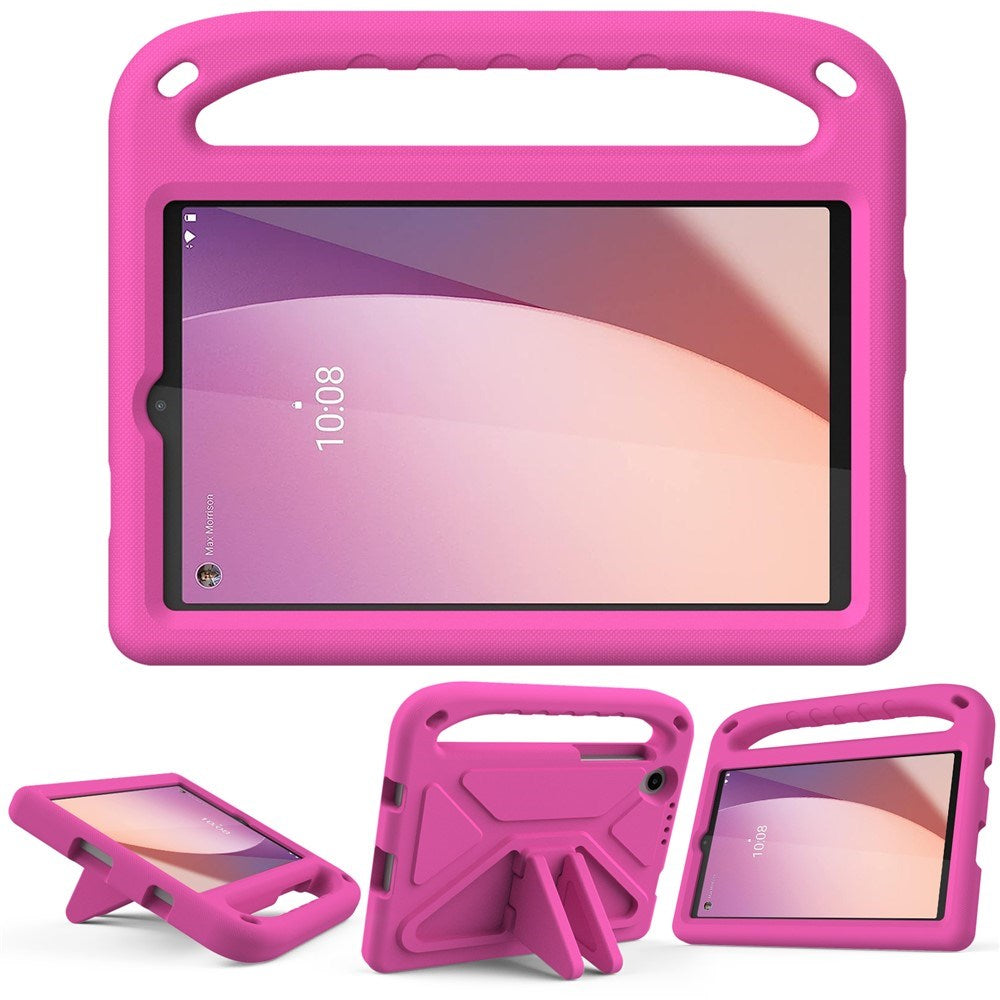 Lenovo Tab M8 (4. Gen.) - EIDERWOOD Børne Cover m. Håndtag & Ståfunktion - Lyserød