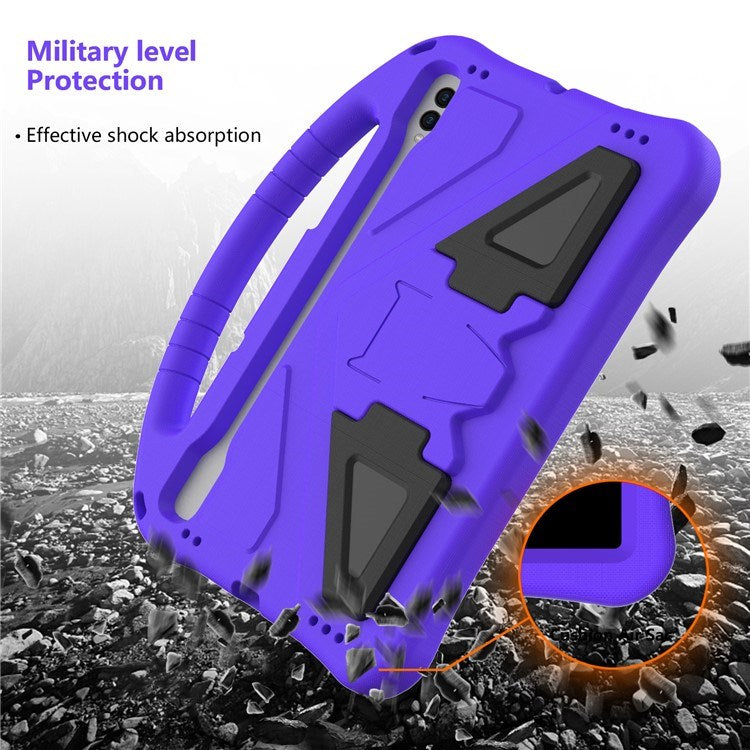 Samsung Galaxy Tab S9 / S8 / S7 - EIDERWOOD Børne Cover m. Håndtag & Ståfunktion - Lilla